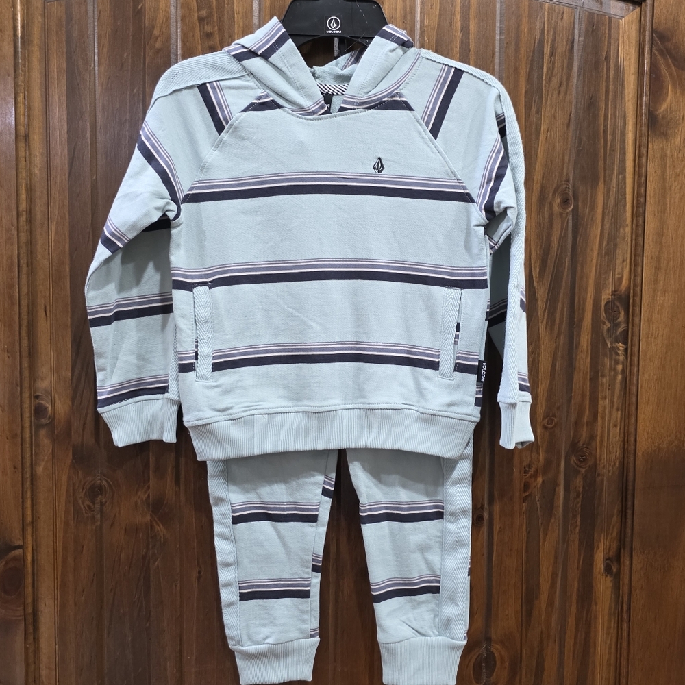 Volcom Striped Hoodie and Jogger Set